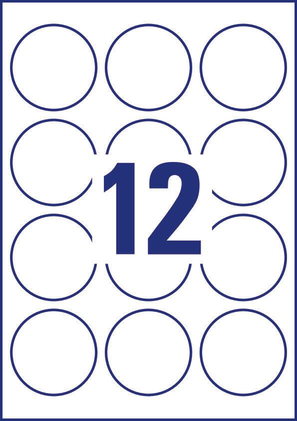 AVERY Zweckform Etiketten L3416-10 weiß 60,0 x 60,0 mm