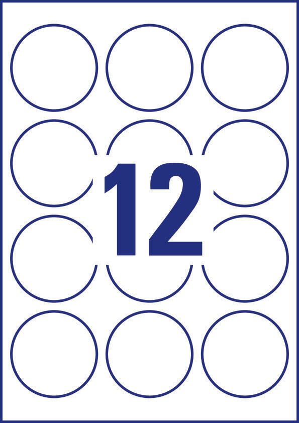 AVERY Zweckform Etiketten L3416-10 weiß 60,0 x 60,0 mm