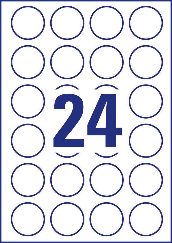 AVERY Zweckform Etiketten L3415-10 weiß 40,0 x 40,0 mm
