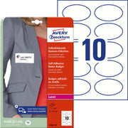 AVERY Zweckform Namensetiketten L4882-20 weiß 85,0 x 50,0 mm