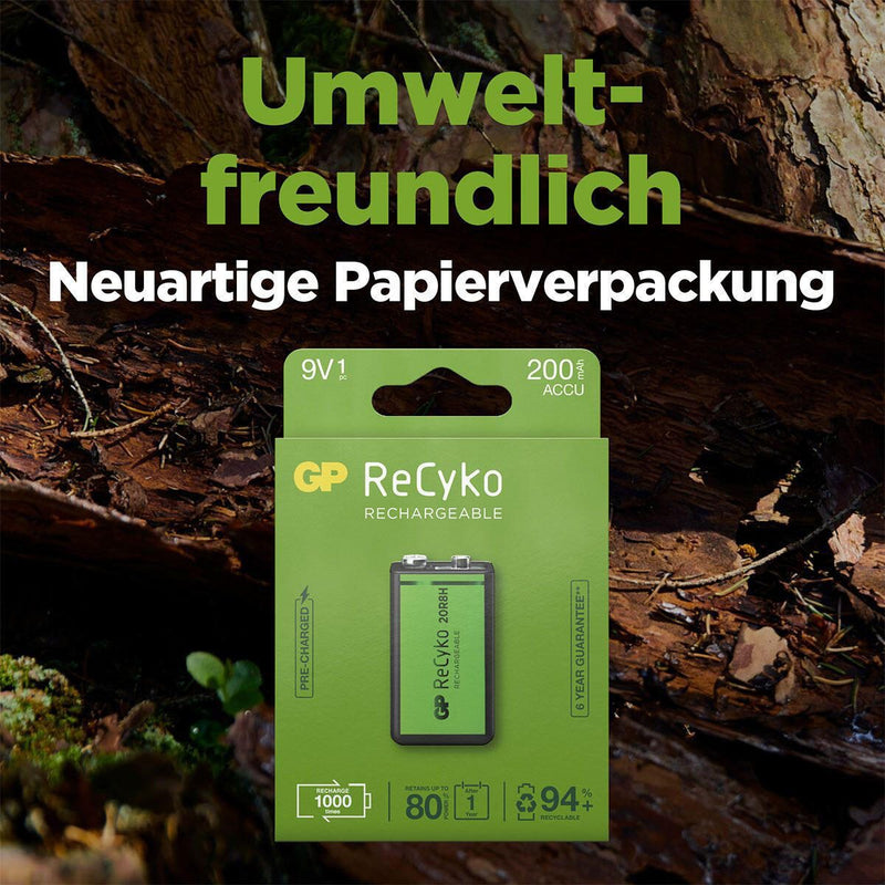 GP Akku ReCyko E-Block 9 V