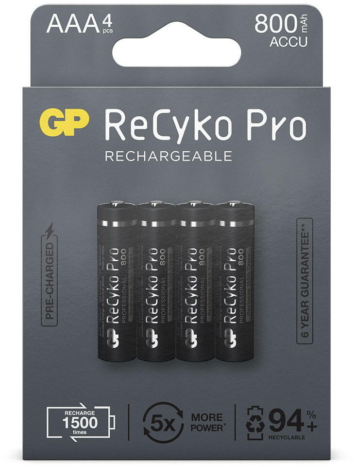 GP Akkus ReCyko+ PRO Micro AAA 1.2 V