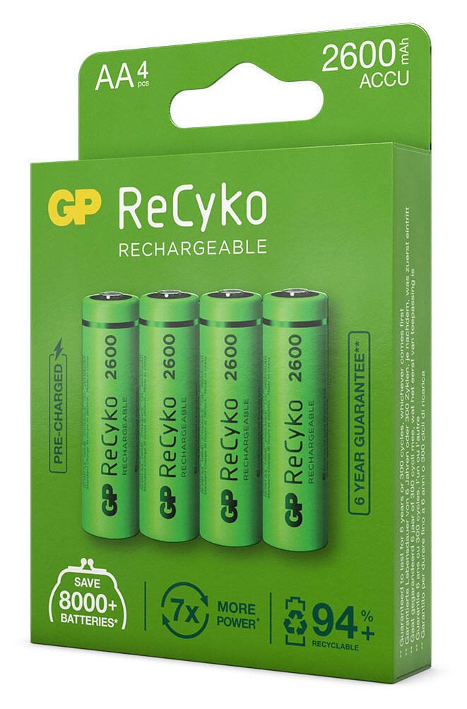 GP Akkus ReCyko+ Mignon AA 1.2 V