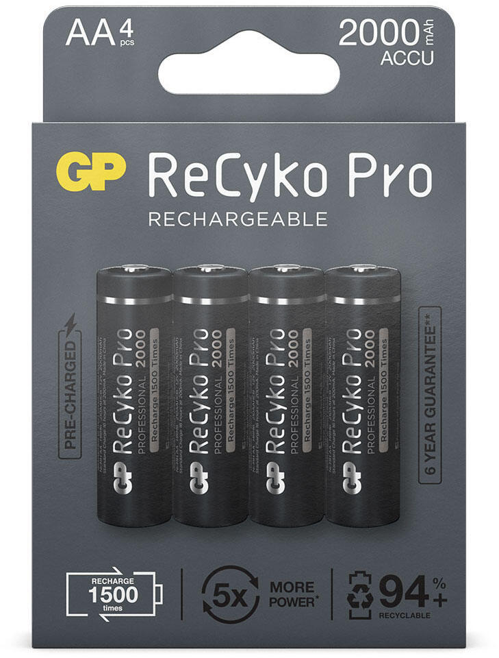 GP Akkus ReCyko+ PRO Mignon AA 1.2 V