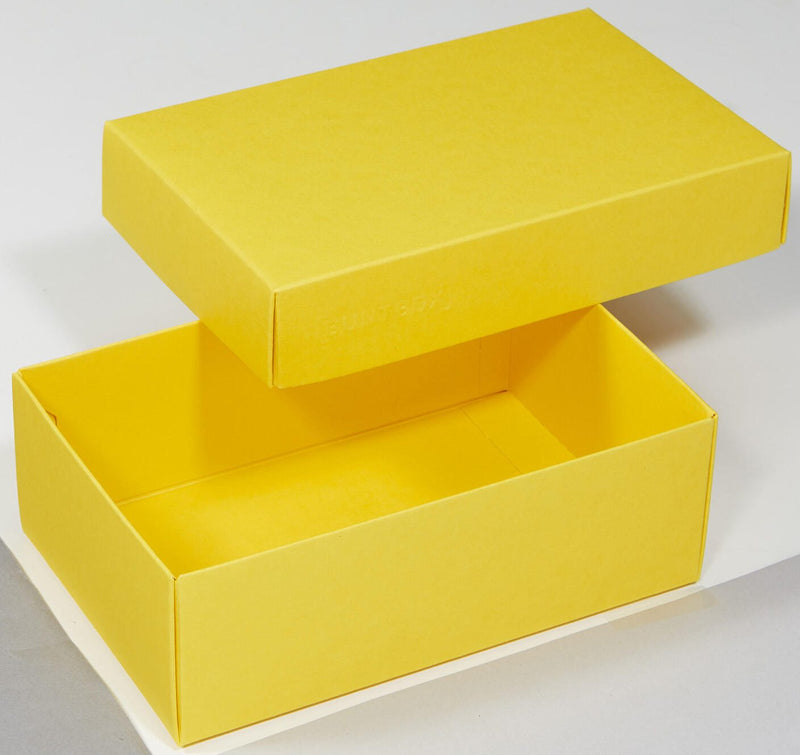 BUNTBOX Geschenkboxen M 1,1 l - 17,0 x 11,0 x 6,0 cm gelb