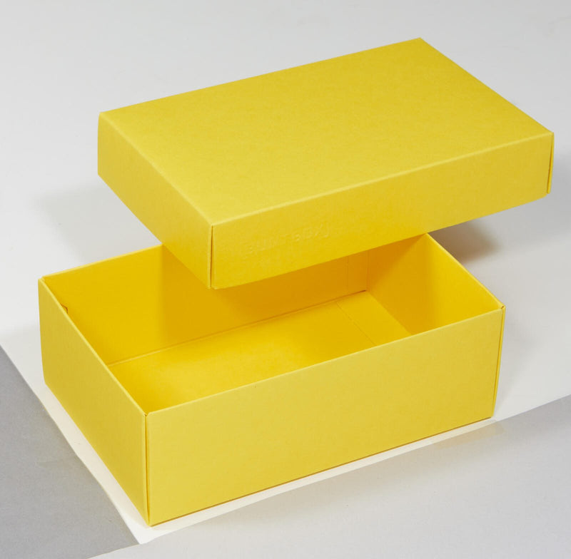 BUNTBOX Geschenkboxen M 1,1 l - 17,0 x 11,0 x 6,0 cm gelb