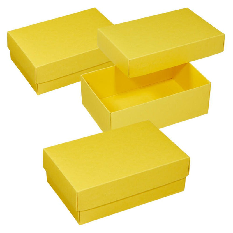 BUNTBOX Geschenkboxen M 1,1 l - 17,0 x 11,0 x 6,0 cm gelb