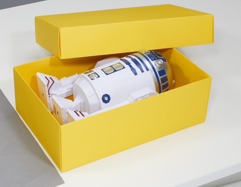 BUNTBOX Geschenkboxen M 1,1 l - 17,0 x 11,0 x 6,0 cm gelb