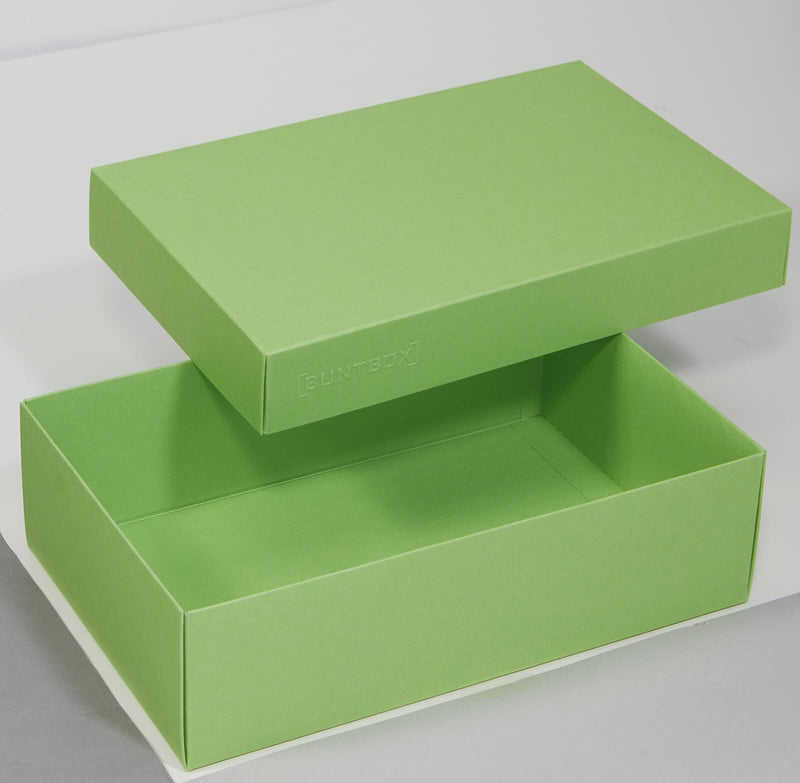 BUNTBOX Geschenkboxen L 3,6 l - 26,6 x 17,2 x 7,8 cm grün