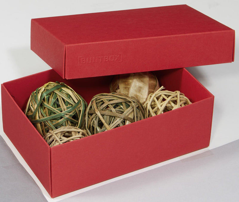 BUNTBOX Geschenkboxen M 1,1 l - 17,0 x 11,0 x 6,0 cm rot