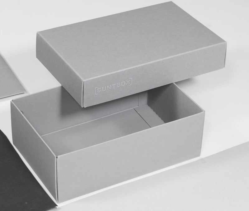 BUNTBOX Geschenkboxen M 1,1 l - 17,0 x 11,0 x 6,0 cm grau