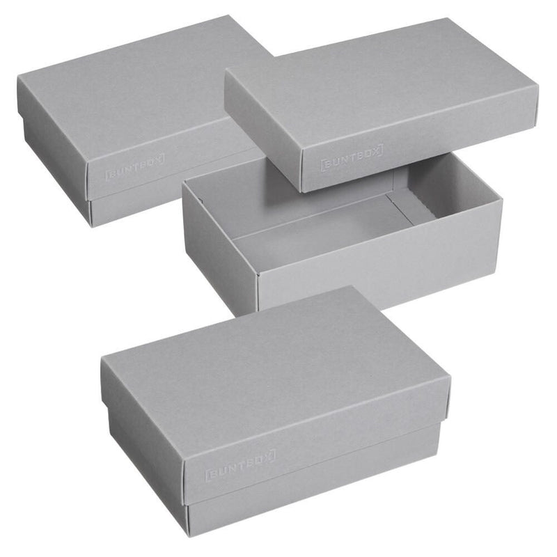 BUNTBOX Geschenkboxen M 1,1 l - 17,0 x 11,0 x 6,0 cm grau