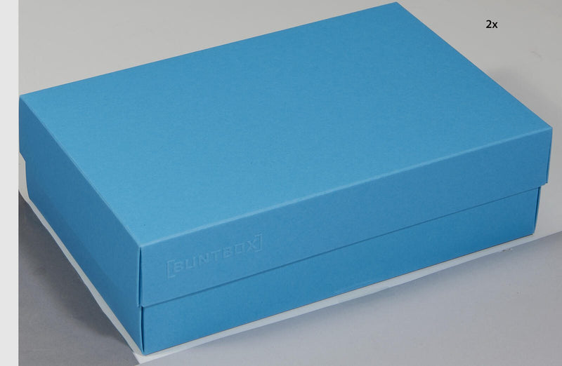 BUNTBOX Geschenkboxen L 3,6 l - 26,6 x 17,2 x 7,8 cm blau