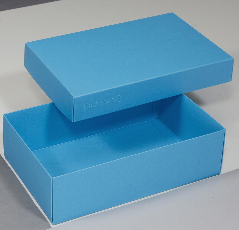 BUNTBOX Geschenkboxen L 3,6 l - 26,6 x 17,2 x 7,8 cm blau