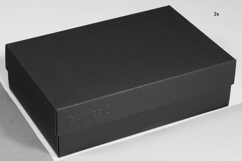 BUNTBOX Geschenkboxen L 3,6 l - 26,6 x 17,2 x 7,8 cm schwarz