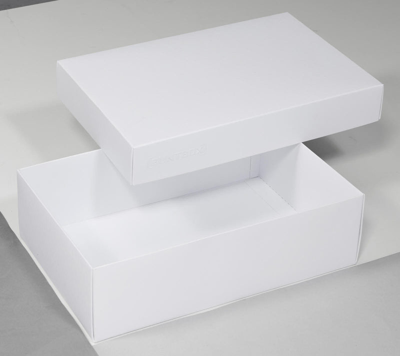 BUNTBOX Geschenkboxen L 3,6 l - 26,6 x 17,2 x 7,8 cm weiß