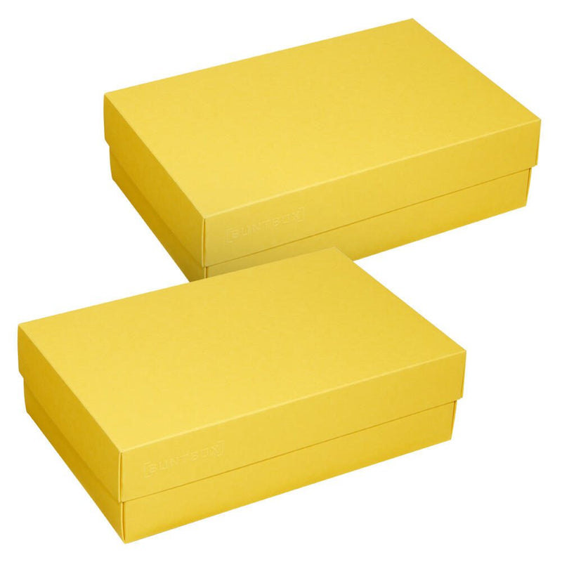 BUNTBOX Geschenkboxen L 3,6 l - 26,6 x 17,2 x 7,8 cm gelb