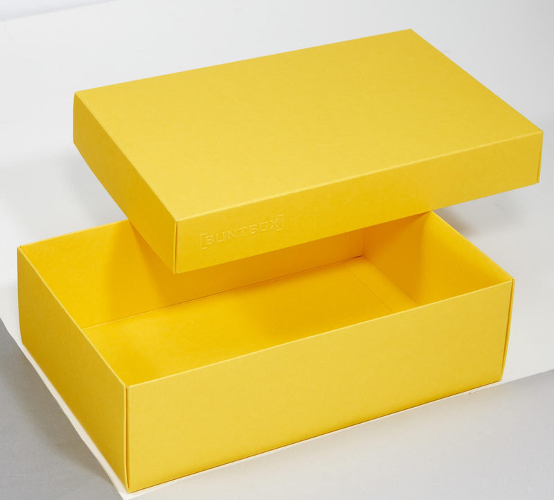 BUNTBOX Geschenkboxen L 3,6 l - 26,6 x 17,2 x 7,8 cm gelb