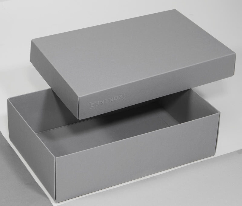 BUNTBOX Geschenkboxen L 3,6 l - 26,6 x 17,2 x 7,8 cm grau