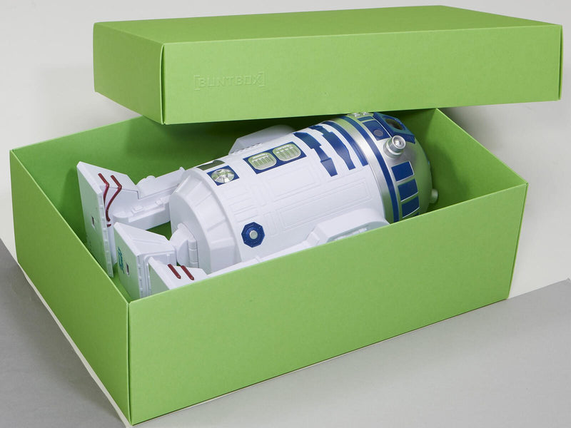 BUNTBOX Geschenkboxen XL 8,6 l - 34,0 x 22,0 x 11,5 cm grün