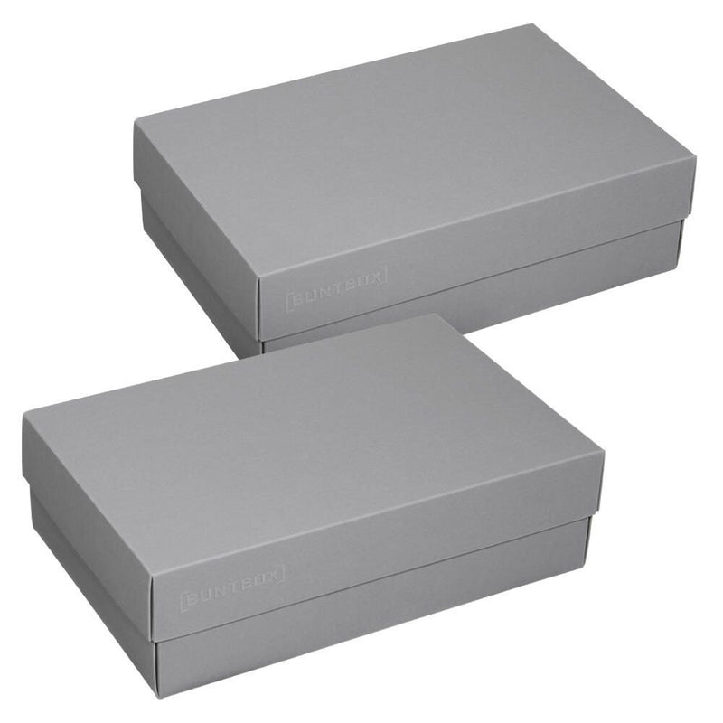 BUNTBOX Geschenkboxen XL 8,6 l - 34,0 x 22,0 x 11,5 cm grau
