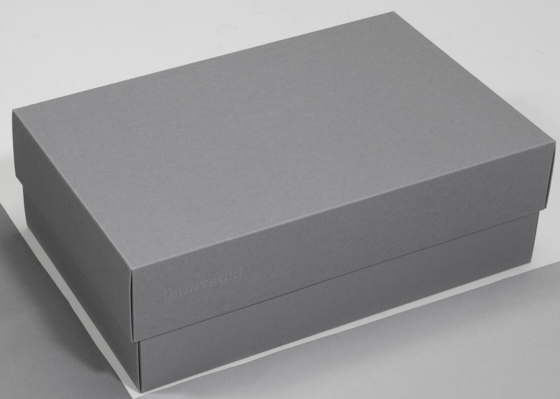 BUNTBOX Geschenkboxen XL 8,6 l - 34,0 x 22,0 x 11,5 cm grau