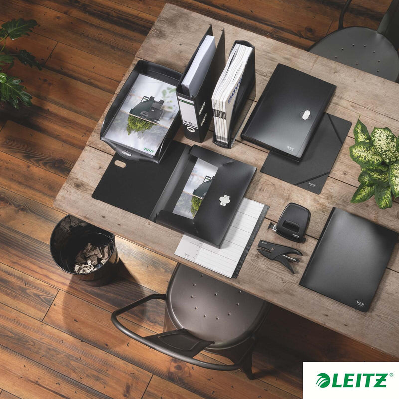 LEITZ recycle 3915 Ordnungsmappe DIN A4 12 -Fach schwarz