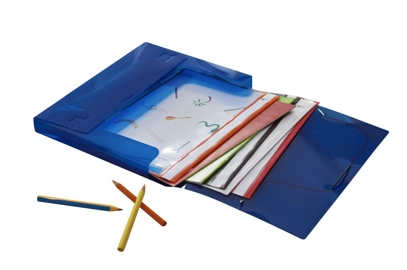 VELOFLEX Heftbox 2.5 cm DIN A4 transparent blau