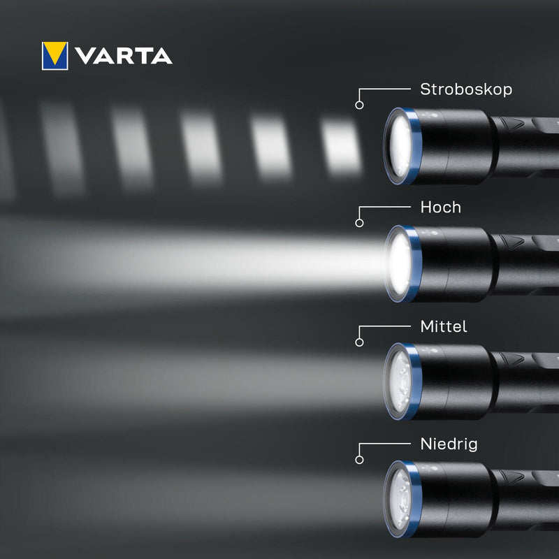 VARTA Taschenlampe 23.5 cm schwarz