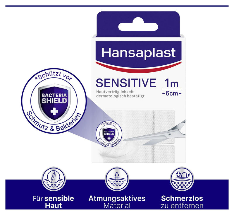 Hansaplast Pflaster SENSITIVE 6 cm x 10 cm