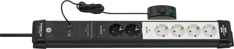 brennenstuhl Steckdosenleiste mit Fußschalter Premium-Line Comfort Switch Plus 3 m