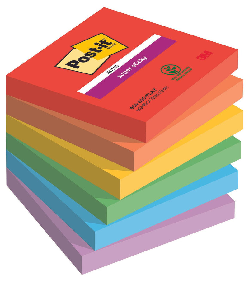 Post-it® Playful Haftnotizen 7,6 x 7,6 cm
