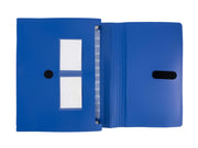 FolderSys Fächermappe DIN A4 12-Fach blau