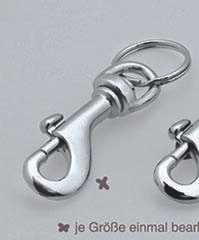 WEDO Karabinerhaken silber