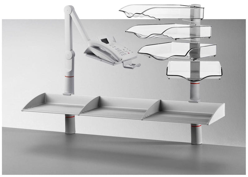 novus Briefablagen-System 100,0 x 19,5 x 21,6 cm lichtgrau