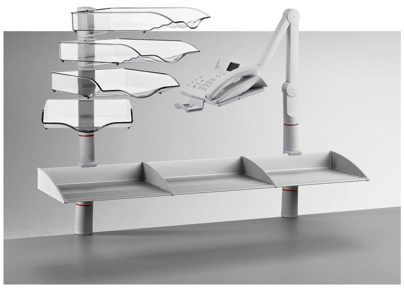 novus Briefablagen-System 100,0 x 19,5 x 21,6 cm lichtgrau