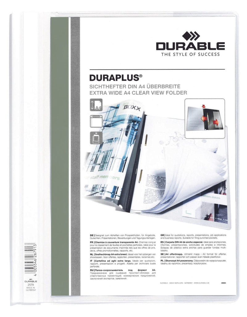 DURABLE Präsentationshefter für DIN A4 überbreit weiß
