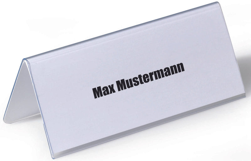 DURABLE Tischnamensschilder transparent 15 cm x 6.1 cm