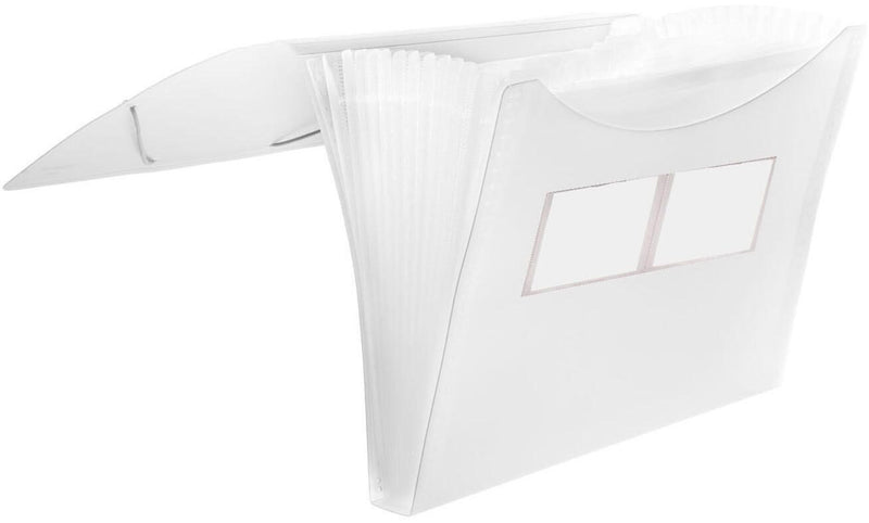 FolderSys Fächermappe DIN A4 12-Fach transparent