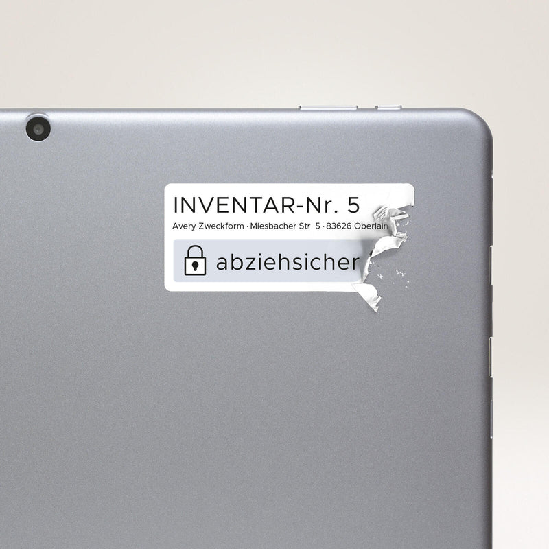 AVERY Zweckform abziehsichere Folienetiketten 63,5 x 33,9 mm