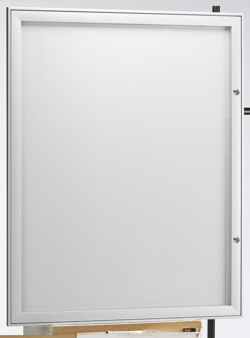 Showdown® Displays S Schaukasten 9x DIN A4 keine-Fach alusilber