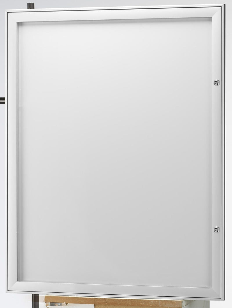 Showdown® Displays S Schaukasten 9x DIN A4 keine-Fach alusilber