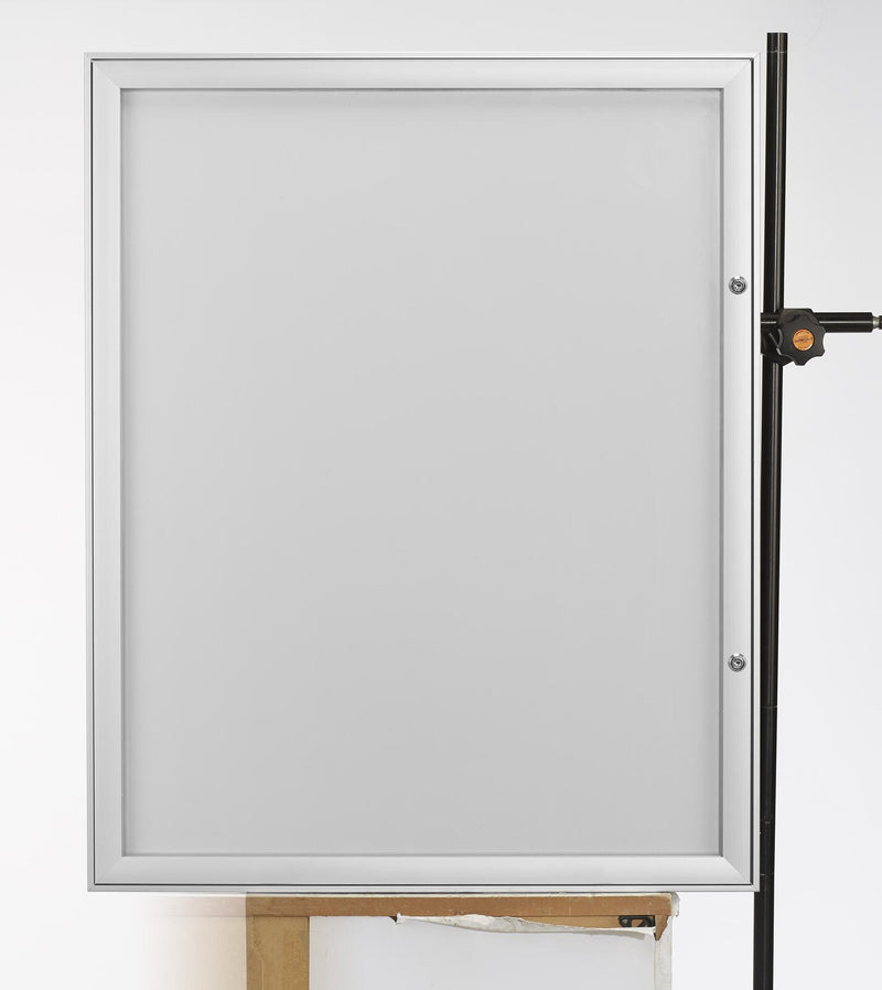 Showdown® Displays S Schaukasten 9x DIN A4 keine-Fach alusilber