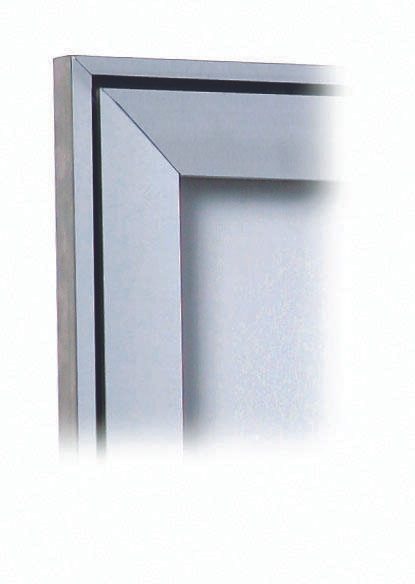 Showdown® Displays S Schaukasten 9x DIN A4 keine-Fach alusilber