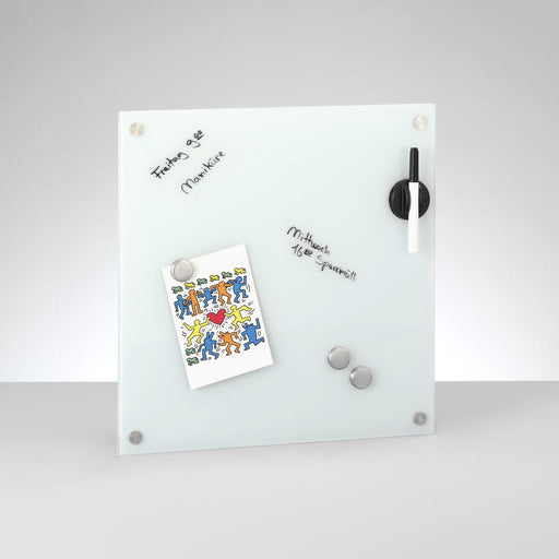 Zeller Glas-Magnettafel 40,0 x 40,0 cm weiß