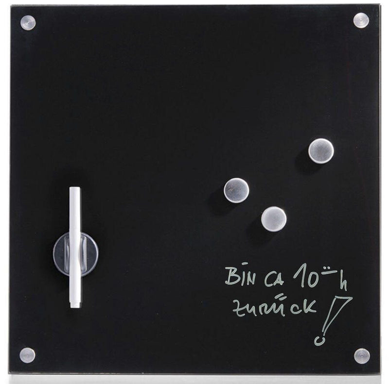 Zeller Glas-Magnettafel 40,0 x 40,0 cm schwarz