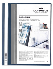 DURABLE Präsentationshefter DURAPLUS für DIN A4 überbreit dunkelblau
