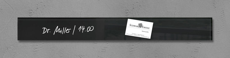 SIGEL Glas-Magnettafel artverum® 12,0 x 78,0 cm schwarz