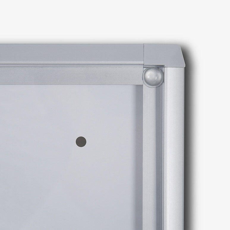 Showdown® Displays Economy XS Schaukasten 9x DIN A4 keine-Fach silber