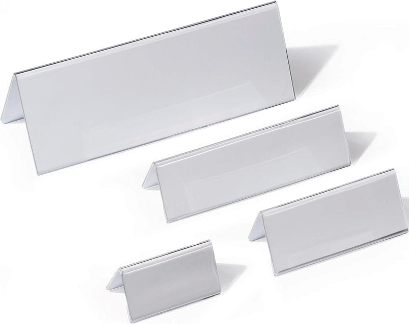 DURABLE Tischnamensschilder transparent 10 cm x 5.2 cm